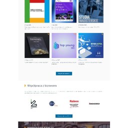 migomedia (od 2009) - Strona internetowa uczelni wyższej z ofertą studiów podyplomowych i magisterskich, prezentująca kierunki, osiągnięcia, aktualności, współpracę z biznesem oraz badania naukowe, z logo uczelni...