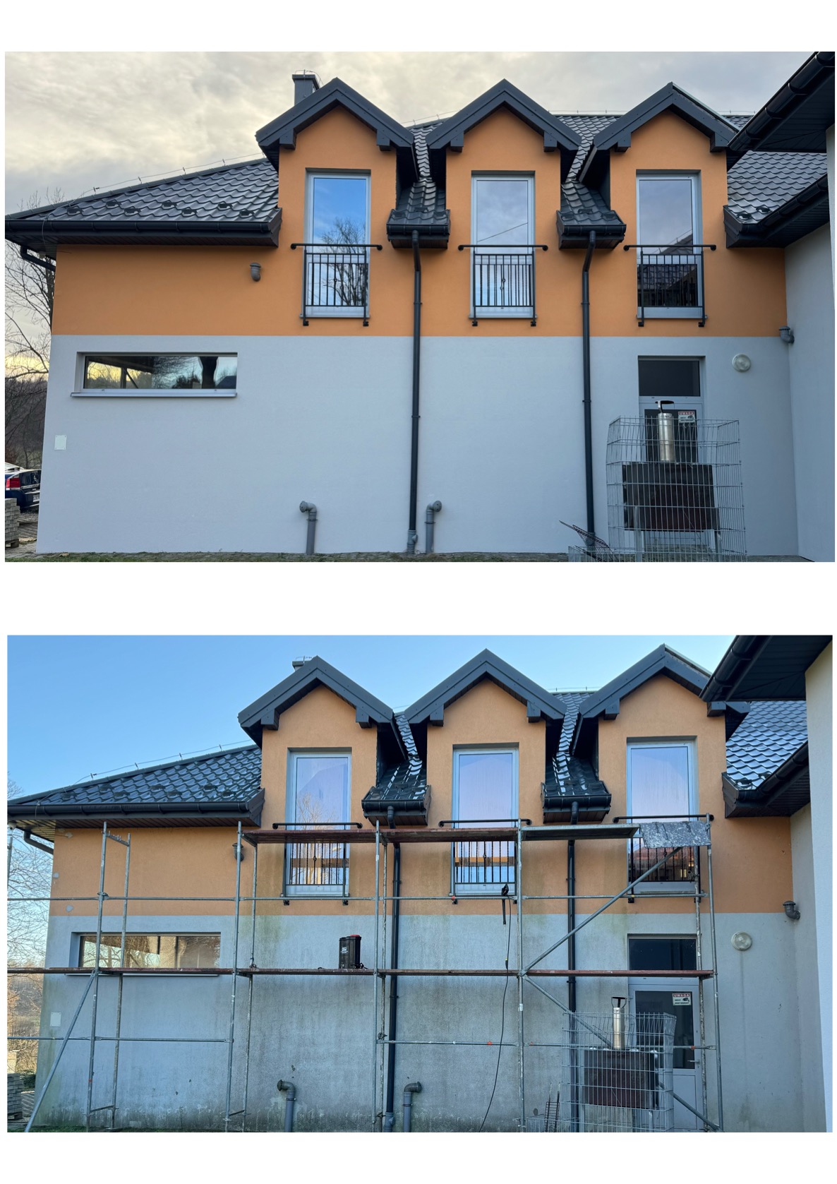 Mycie,naprawa i malowanie elewacji.