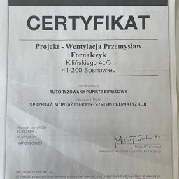 Projekt-Wentylacja Przemysław Fornalczyk - Profesjonalna Naprawa Klimatyzacji Siemianowice Śląskie