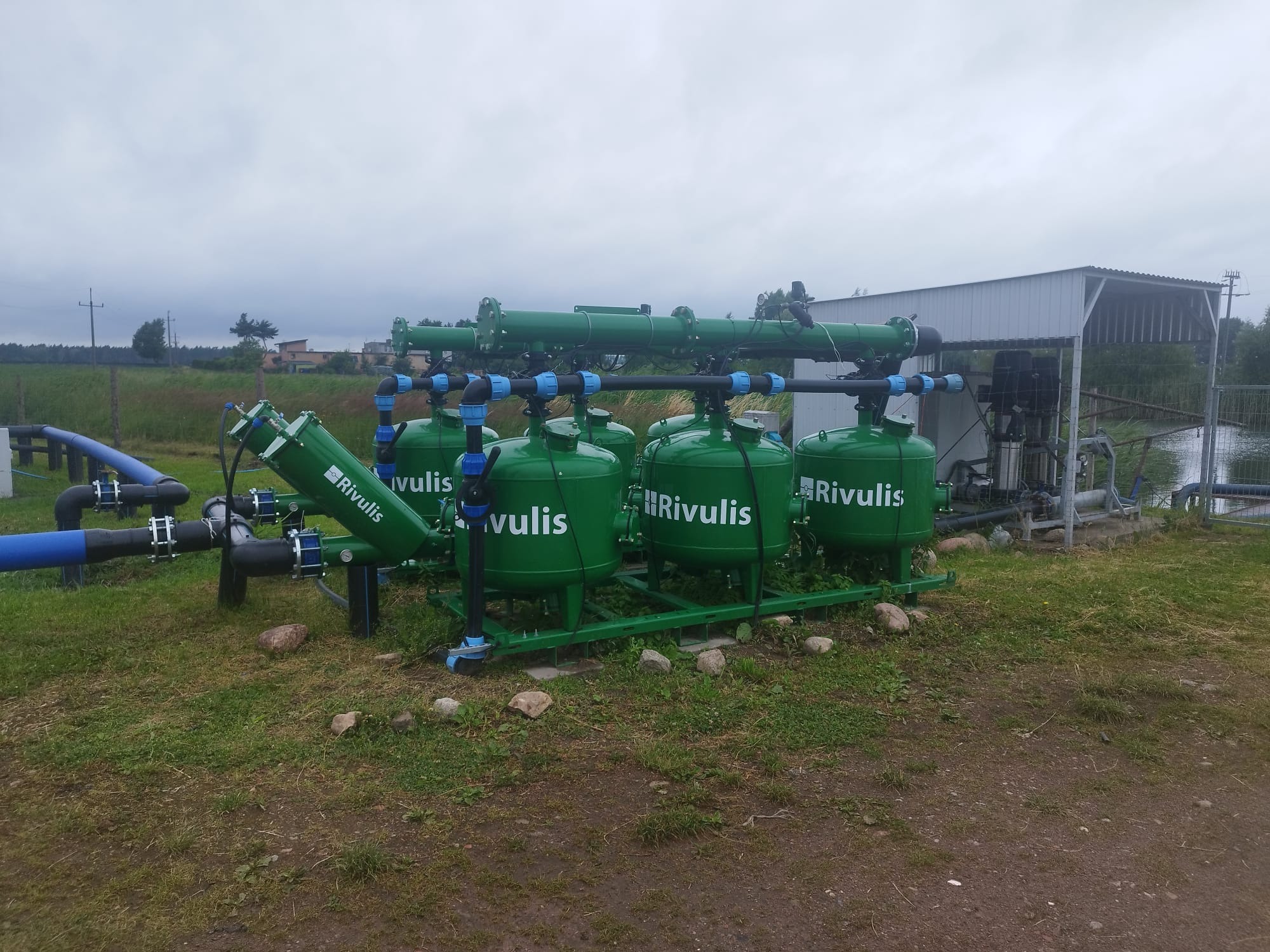 Zrealizowana instalacja- fiiltracja i fertygacja