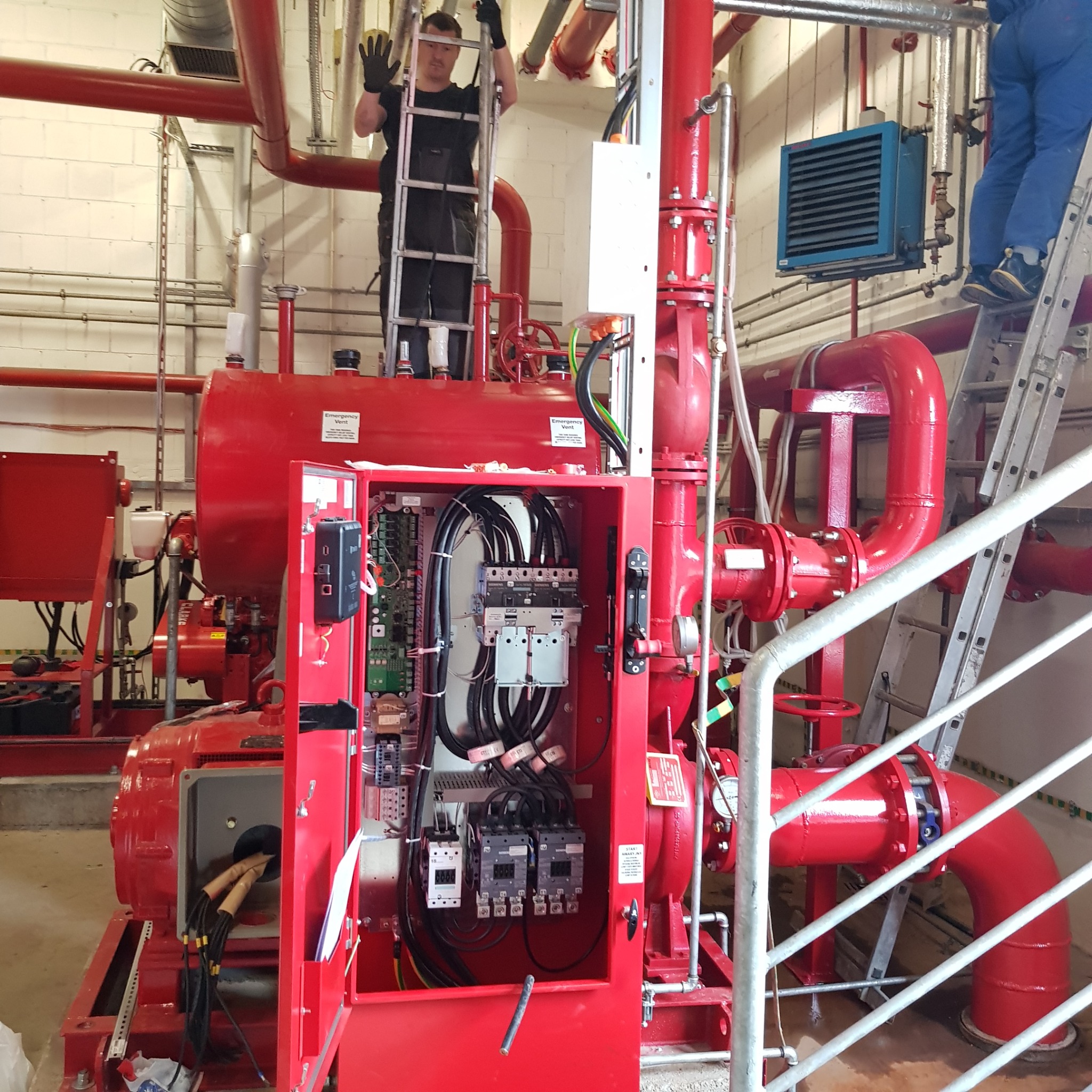 montaż pompy ppoż.