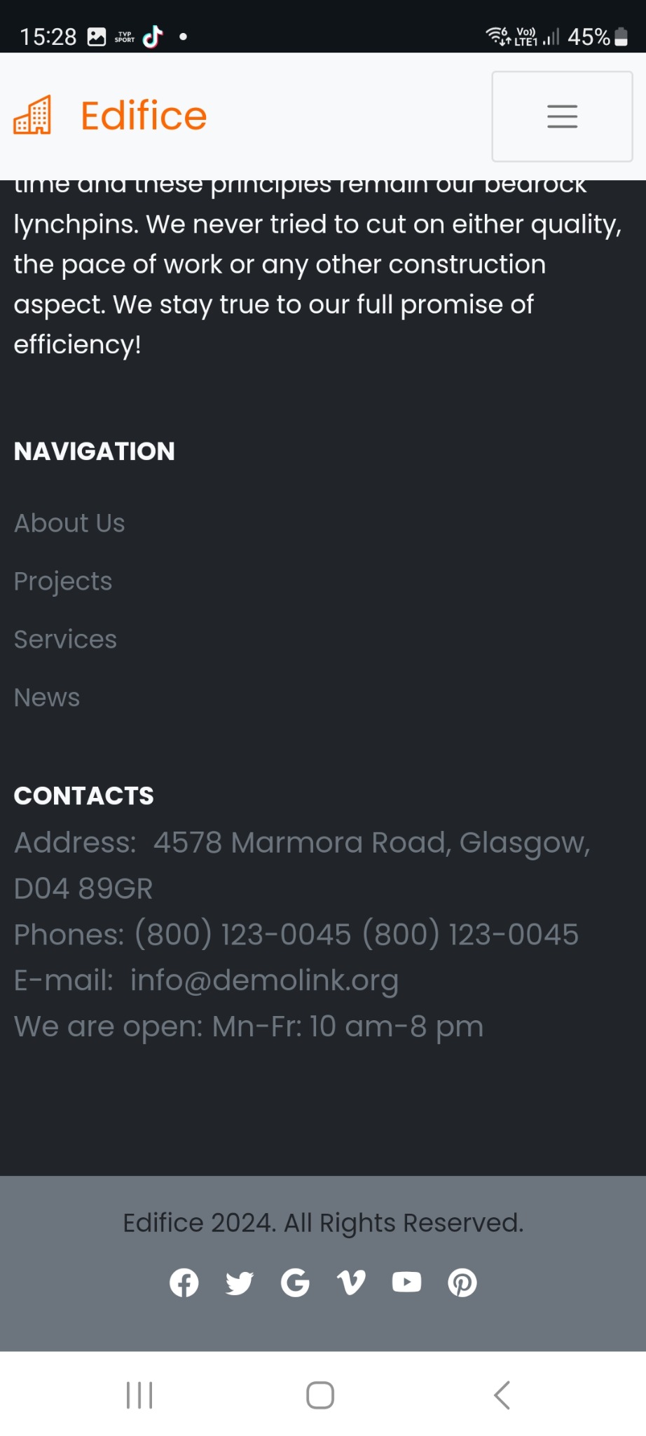 Strona Internetowa z możliwością zarządzania przez klienta.