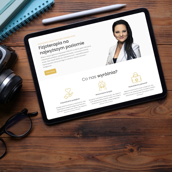 Strona internetowa dla gabinetu fizjoterapii FIZJO-VIT.