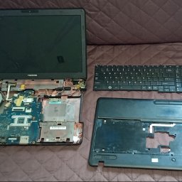 Osuszanie i reanimacja po zalaniu laptopa Toshiba