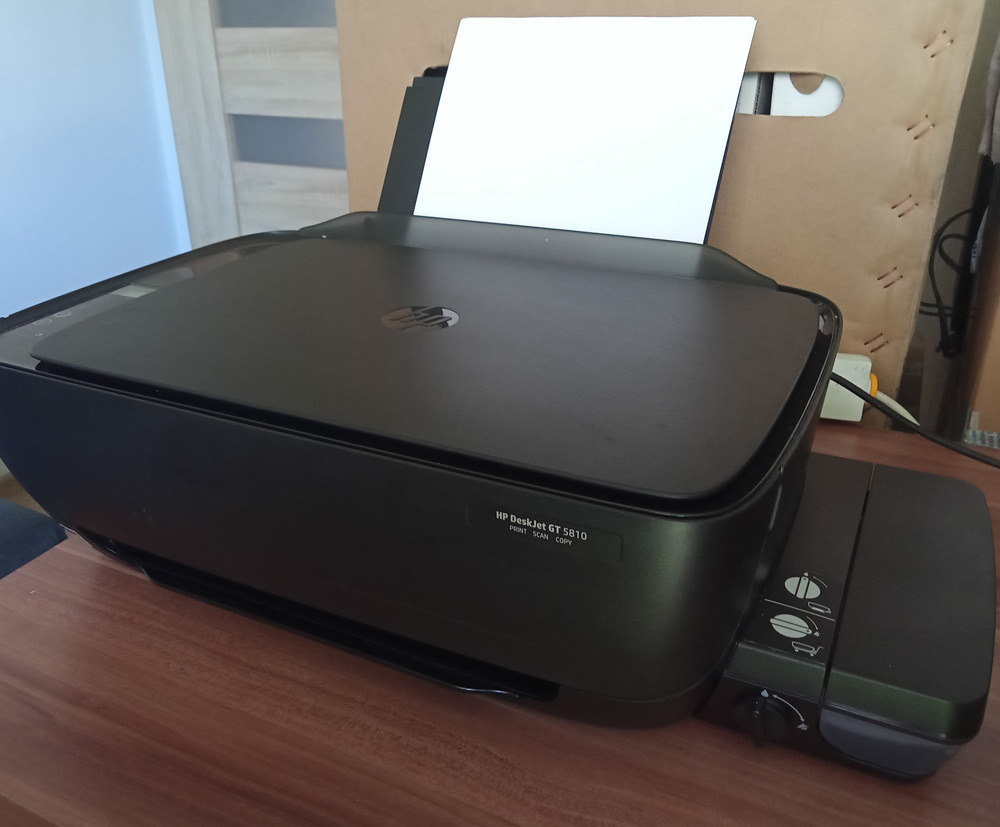 Udrożnienie głowic, odpowietrzenie i czyszczenie drukarki HP GT5810