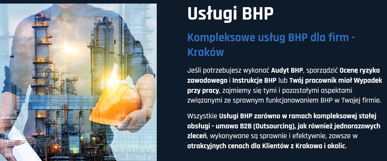 Kompleksowe usług BHP dla firm - Kraków