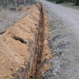 Wykopy pod przyłącze elektryczne