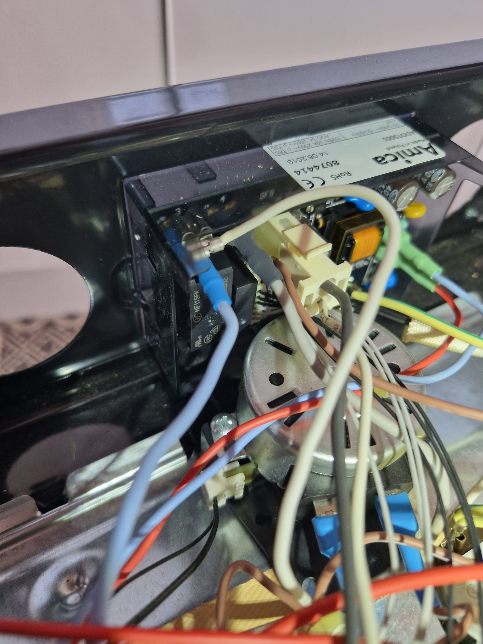 Naprawa programatora piekarnika firmy Amica po przepięciu.