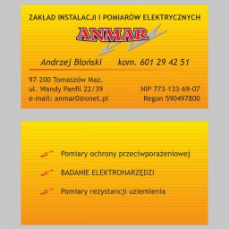 Zakład Instalacji i Pomiarów Elektrycznych "ANMAR" - Solidne Instalatorstwo Elektryczne w Tomaszowie Mazowieckim