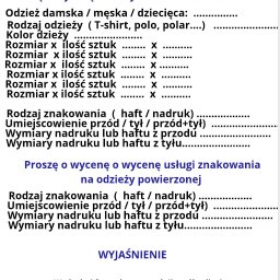 Chcesz poznać wycenę odzieży z Twoim logo?
Wypełnij krótki formularz, a przygotujemy dla Ciebie indywidualną ofertę!