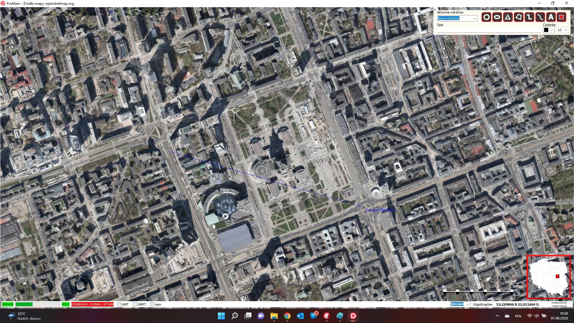 Aplikacja mapowa na rzecz Urzędu Komunikacji Elektronicznej