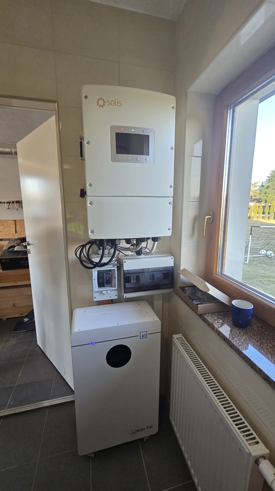 SOLIS HYBRYDA 12kW + KON-TEC 16kWh + INSTALACJA NA GRUNCIE 15kWP - LOKALIZACJA - GORLICE