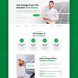 Strona internetowa/Landing Page dla firmy instalacyjnej fotowoltaikę i pompy ciepła 