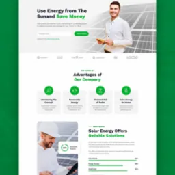 Strona internetowa/Landing Page dla firmy instalacyjnej fotowoltaikę i pompy ciepła