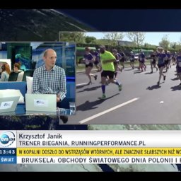 Trener Krzysztof Janik ekspertem w TVN24 podczas biegu Wings for Life.