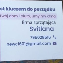 Klining praca Svitlana - Szycie Garniturów Wrocław