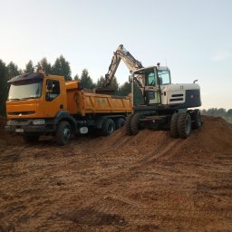 Usługi koparką kołową-obrotową DAN-KOP