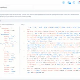 Interfejs użytkownika systemu inteligentnego domu Fibaro, prezentujący konfigurację scenariusza automatyzacji z edytorem skryptów Lua i ustawieniami warunków oraz akcji.