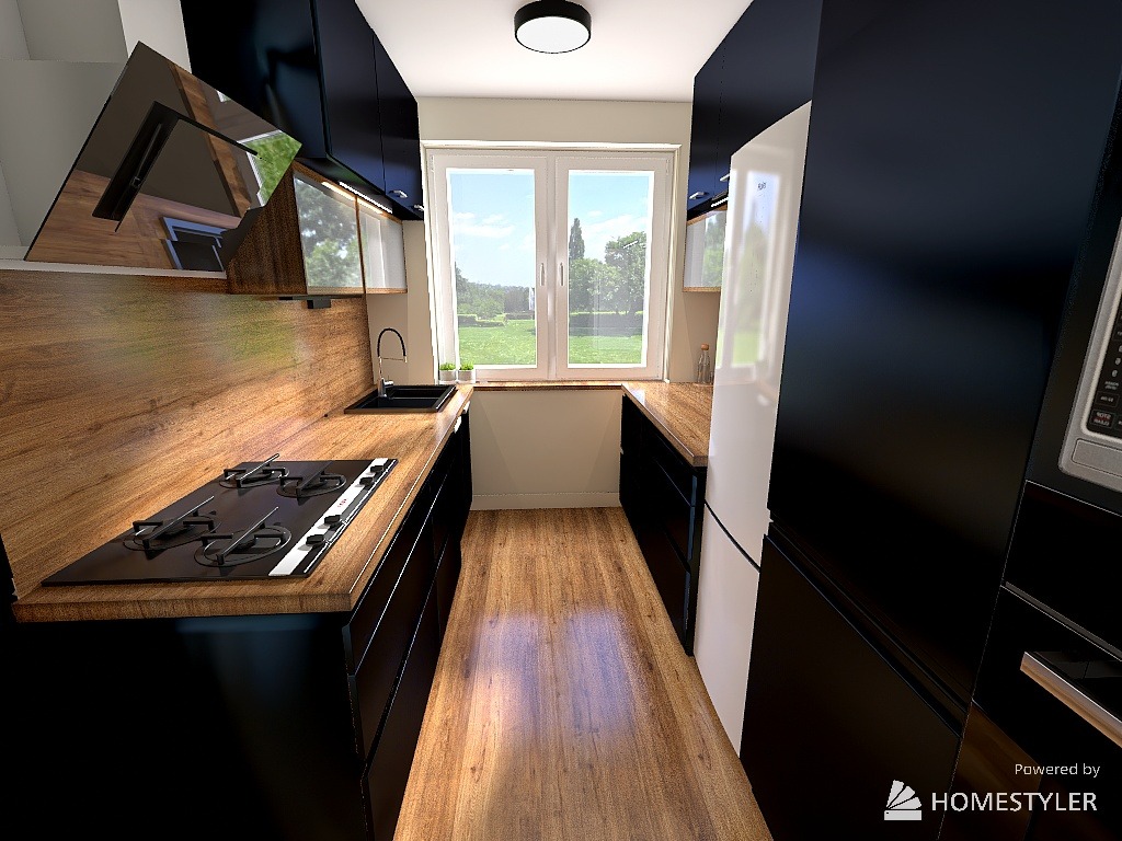 Mała Kuchnia w domku jednorodzinnym 7.5 m²