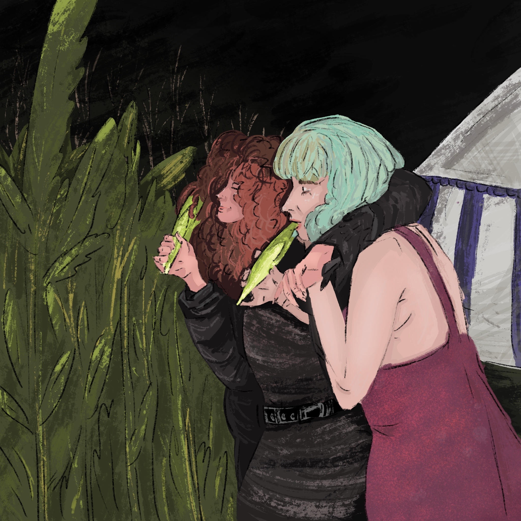 Ilustracja na podstawie zdjęcia, prezent dla mojej przyjaciółki