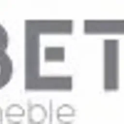 Logo firmy meblowej BETTSO z Kępna, z zielono-szarym znakiem graficznym po lewej stronie i szarym napisem 'BETTSO meble' po prawej.