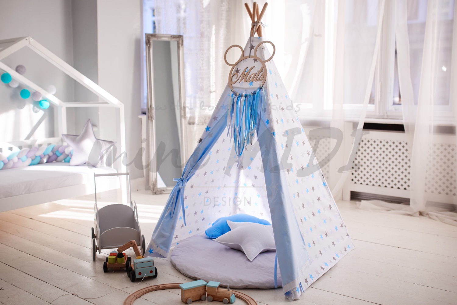 Namioty Tipi dla dzieci z podstawa 4 lub 5 kątną