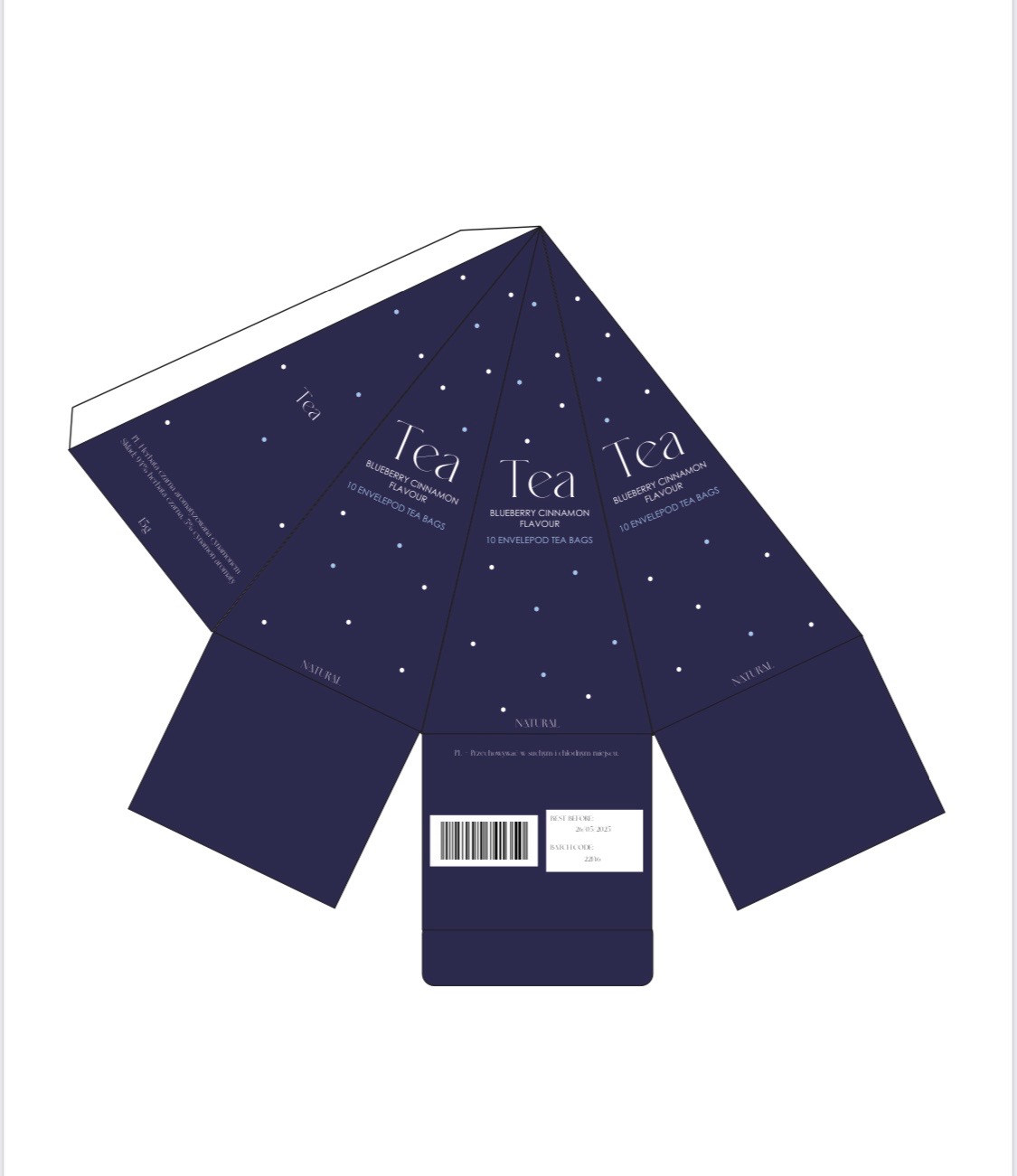 projekt opakowania herbaty