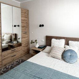 Sypialnia po przygotowaniu mieszkania na wynajem - Kraków