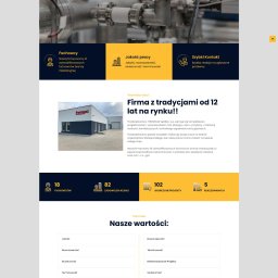 Gra-Com - Zlecenie strony www dla firmy Thermgaz, strona zrobiona w kodzie HTML bez wsparcia gotowych silników typu WP.