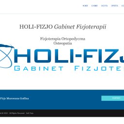 Zlecenie strony www dla Holi-Fizjo, strona zrobiona w kodzie HTML bez wsparcia gotowych silników typu WP.