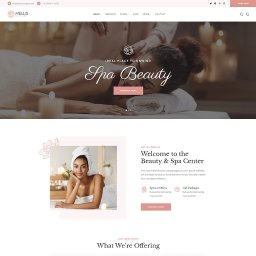 Reklamowe Imperium - Projekt strony internetowej salonu Spa Beauty w Warszawie, z sekcjami 'Ideal Place to Unwind', 'Welcome to the Beauty & Spa Center', 'Our Treatments', prezentujący relaksacyjną atmosferę i ofertę...