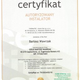 Kolejny certyfikat z Pomp Ciepła 