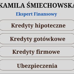 Kredyty hipoteczne
Kredyty gotówkowe
Kredyty firmowe
Ubezpieczenie na życie
Ubezpieczenie nieruchomości
