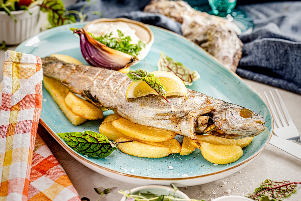 Grillowany pstrąg z dolinny Kluczwody