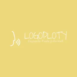 Logo firmy Logopedycznej 'LOGOPLOTY' z imieniem Logopedy Paula Jedziniak, na żółtym tle.
