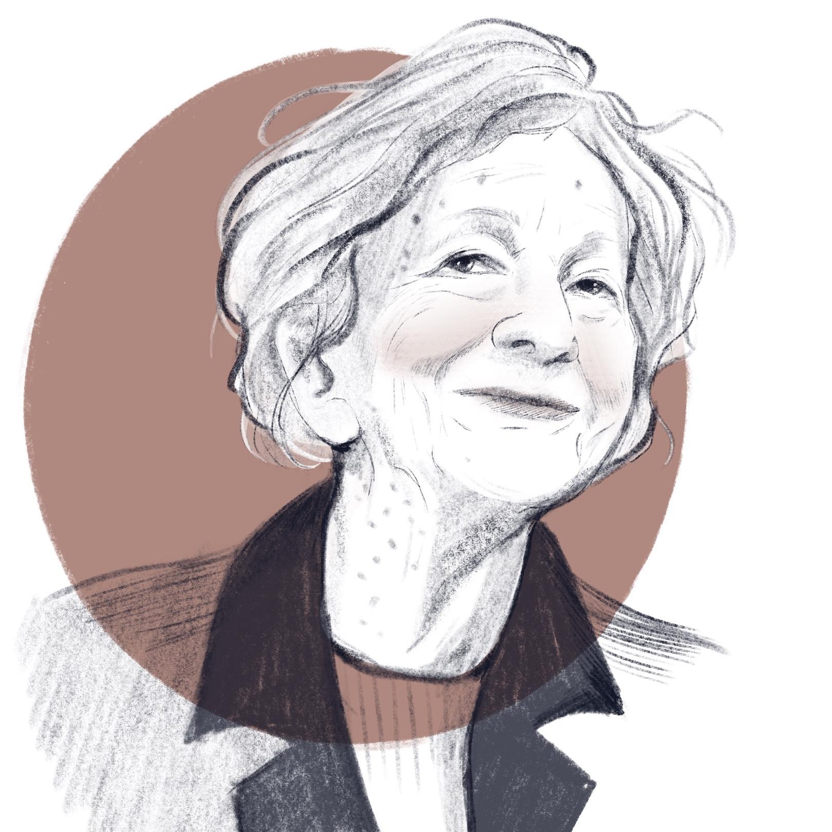 Wisława Szymborska, portret stylizowany