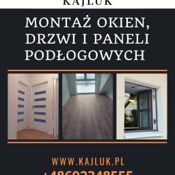 Montaż okien, drzwi oraz paneli podłogowych 