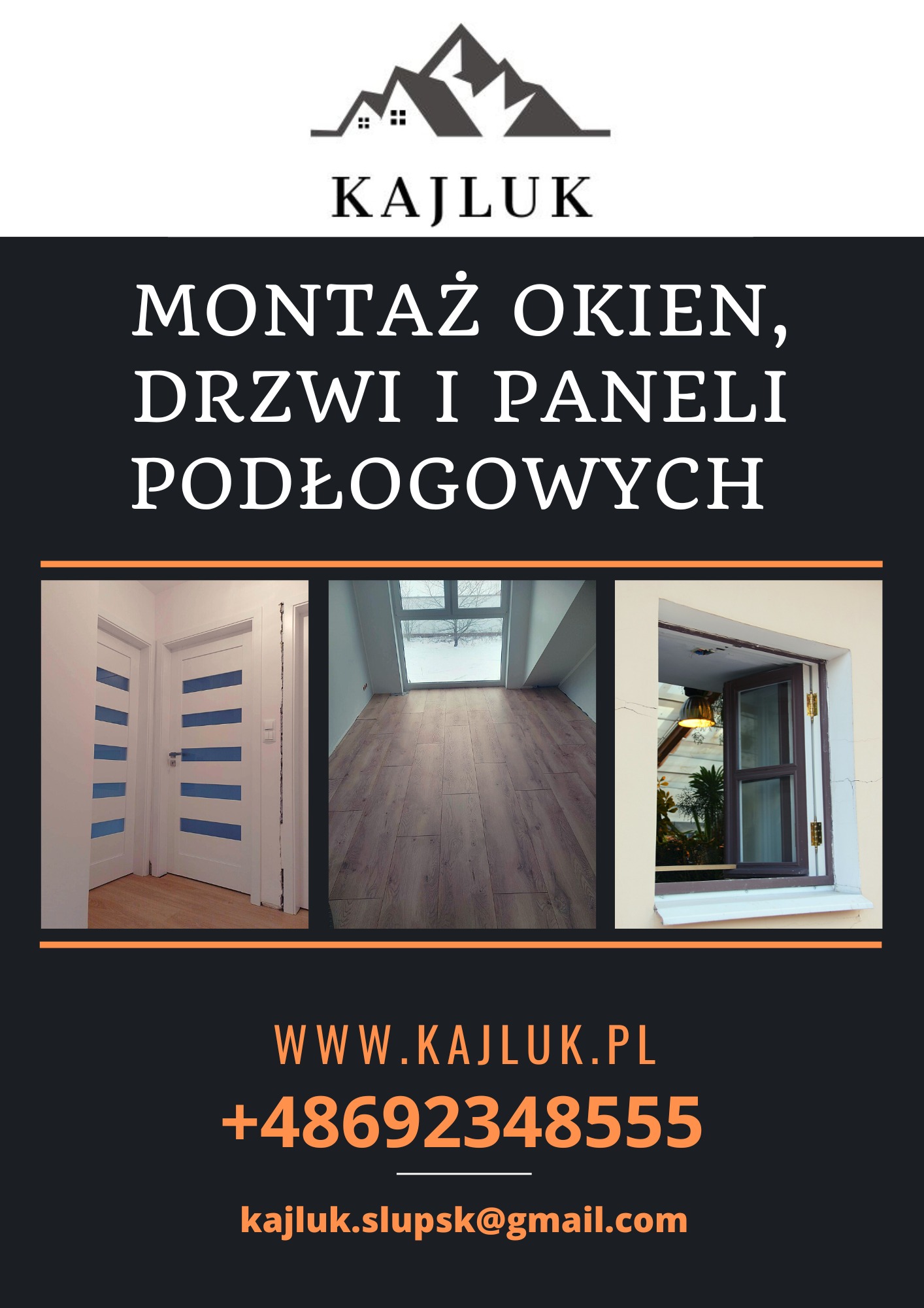 Montaż okien, drzwi oraz paneli podłogowych