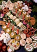 Patery z przekąskami