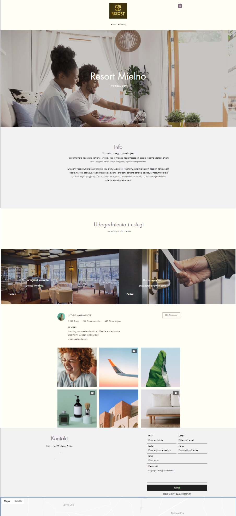 Przykład strony tworzonej dla klienta :)