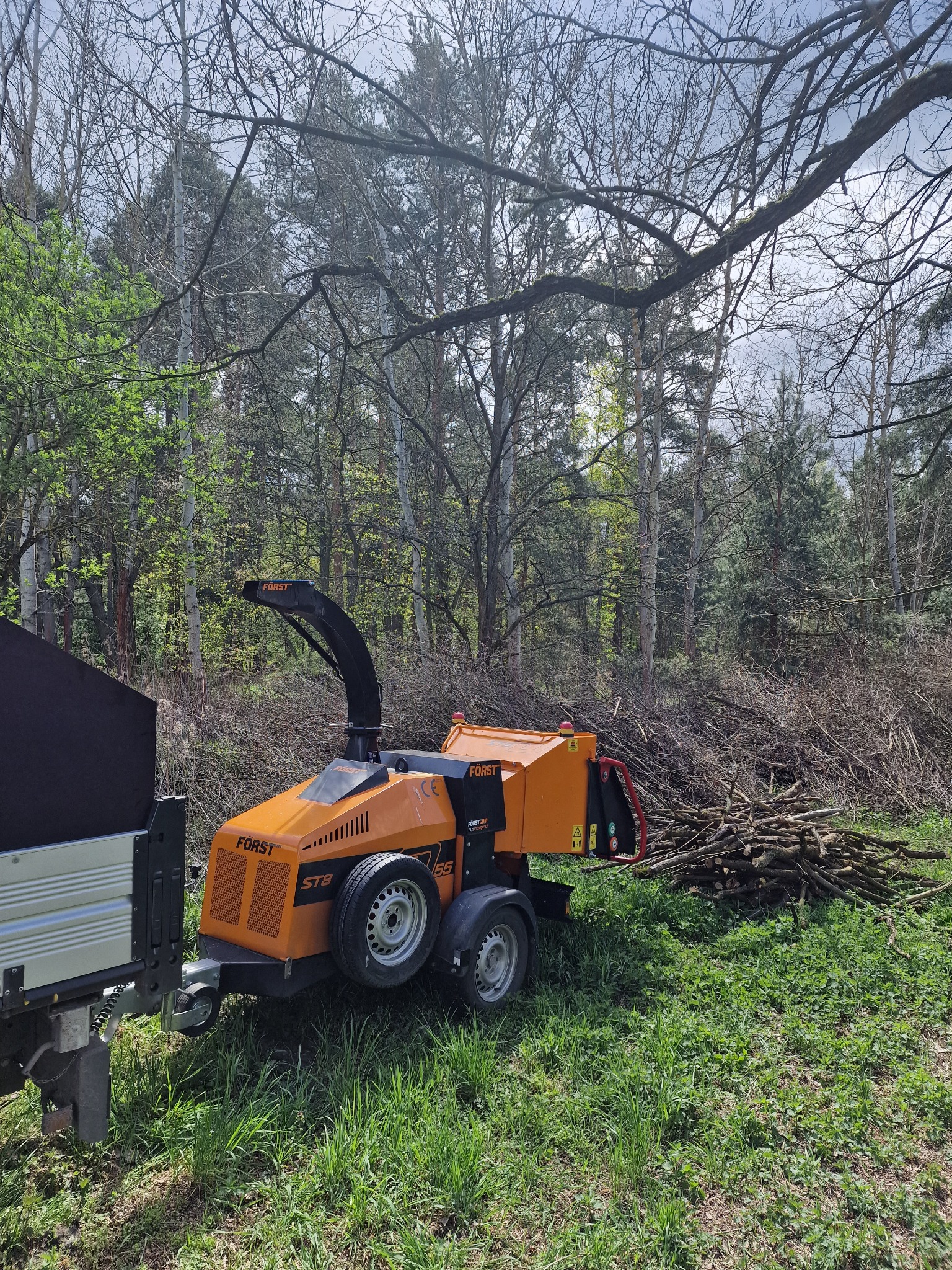 Niezależnie od ilości gałęzi i drewna zrębkowanie z rębakiem Forst ST8D idzie jak z płatka.