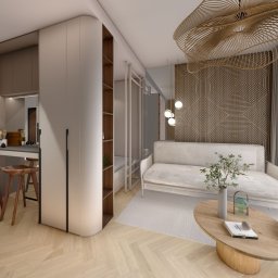 Projekt kawalerki - Kraków 