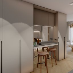 Projekt kawalerki - Kraków 