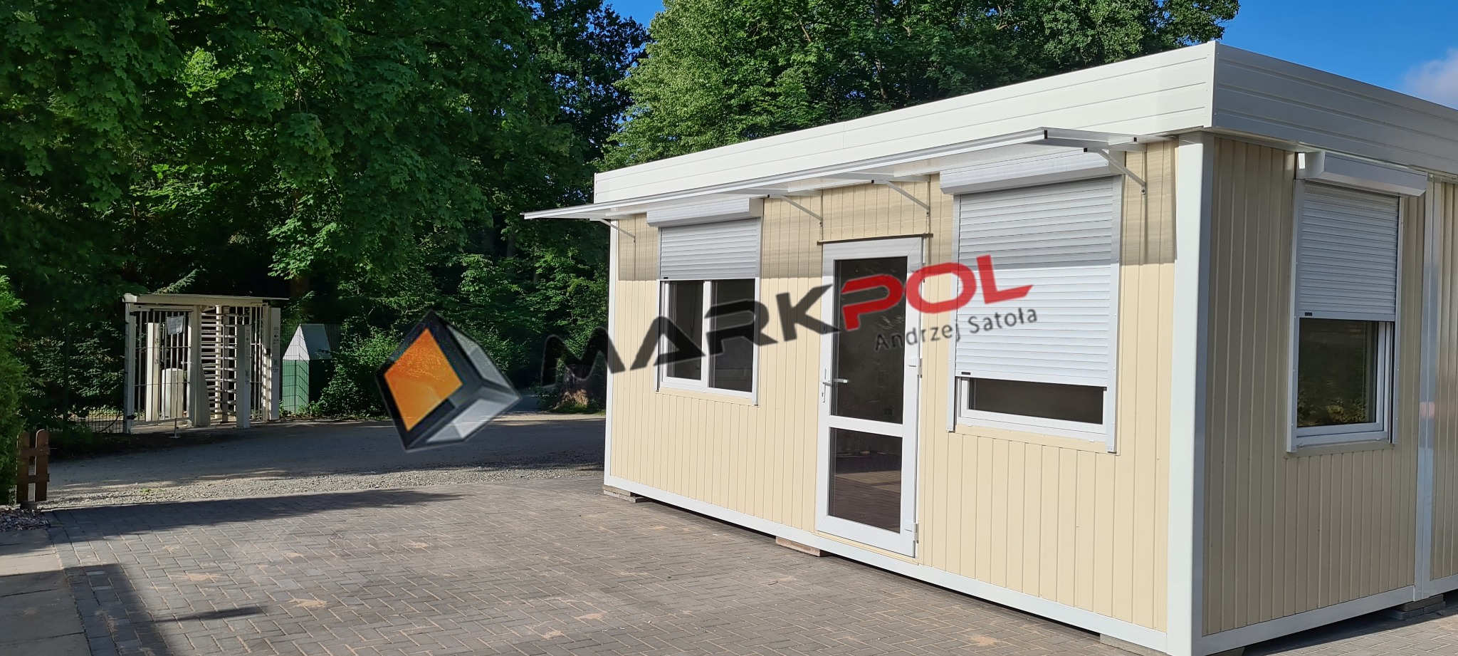 kontener handlowy, kontener biurowy