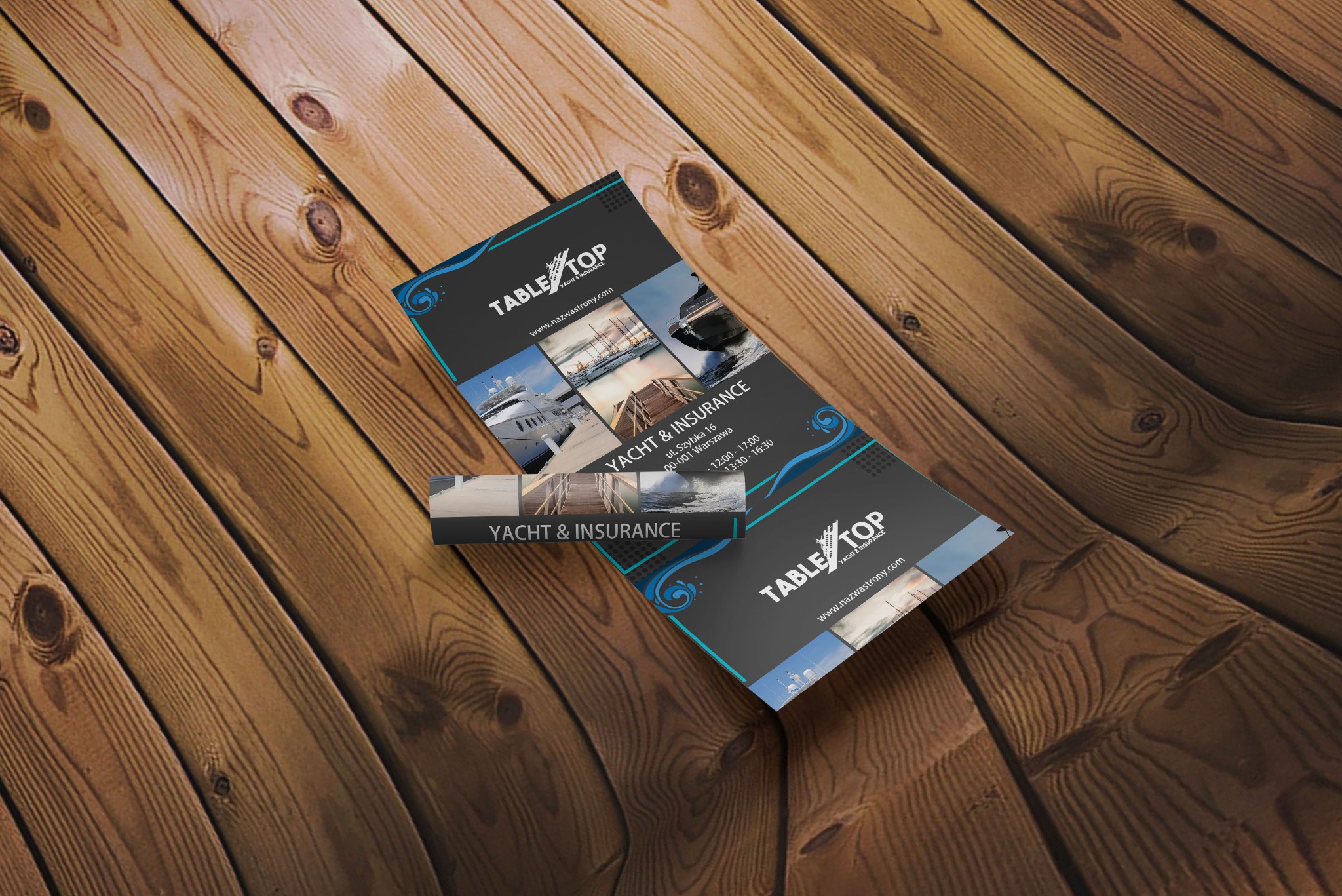 Mocup TABLETOP (Ulotka reklamowa)