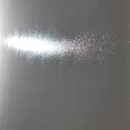 Świeżo pomalowana, gładka, szara ściana z widocznym refleksem światła w centralnej części.