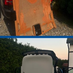 Wymiana materiału podsufitka Golf 5