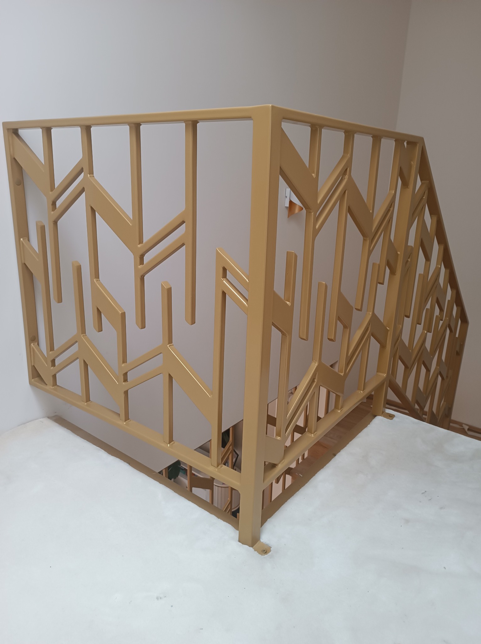 Balustrada wewnętrzna w stylu glamour