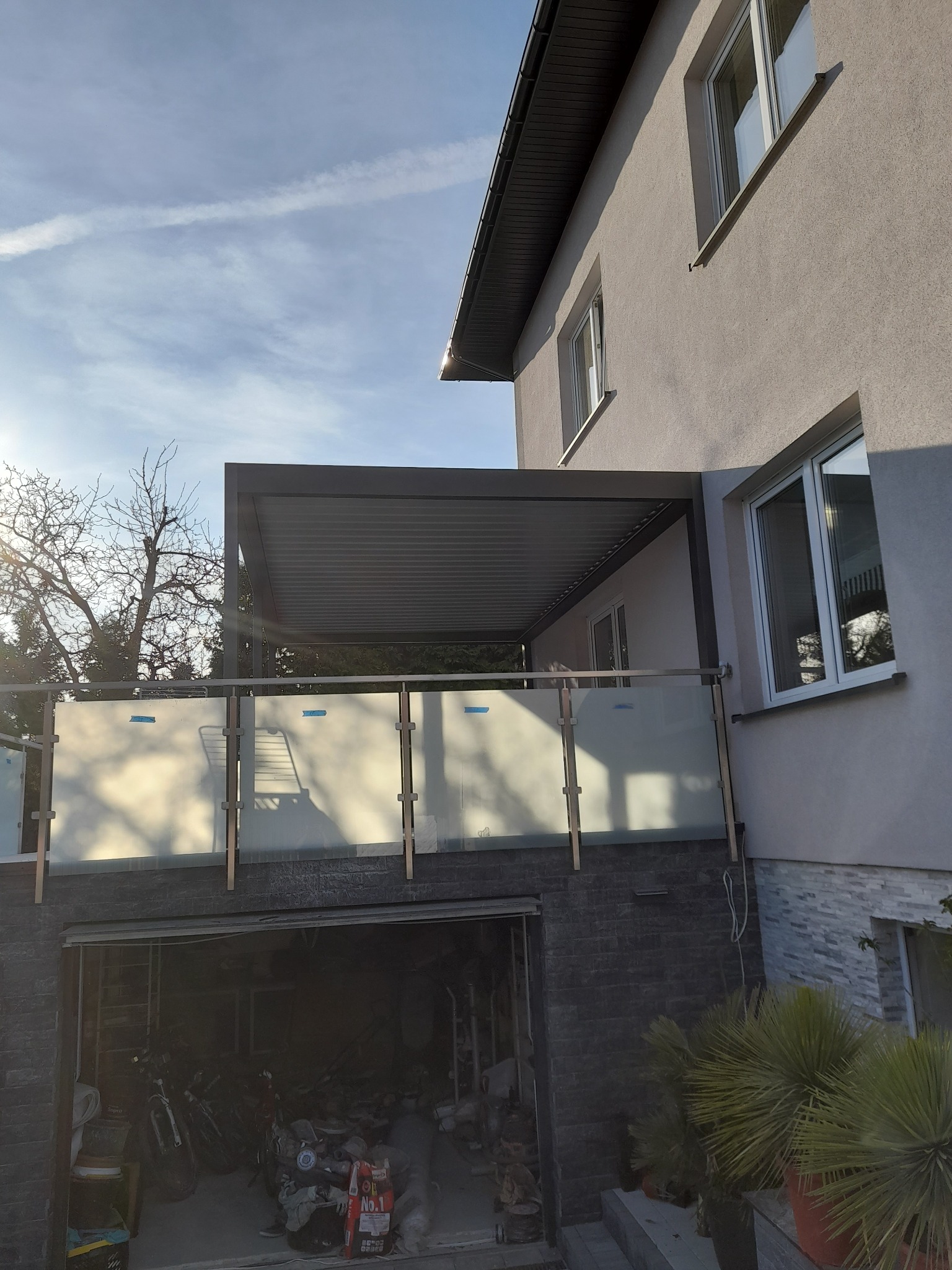 Balustrady kwasoodporne wraz z szybami