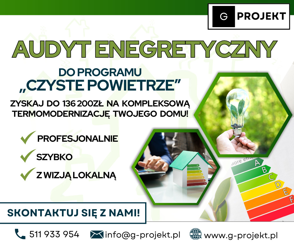 Audyty energetyczne - od 31 marca nowe warunki - jesteśmy na bieżąco.